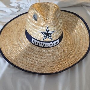 Official Cowboys Straw Hat with Cowboy Banner